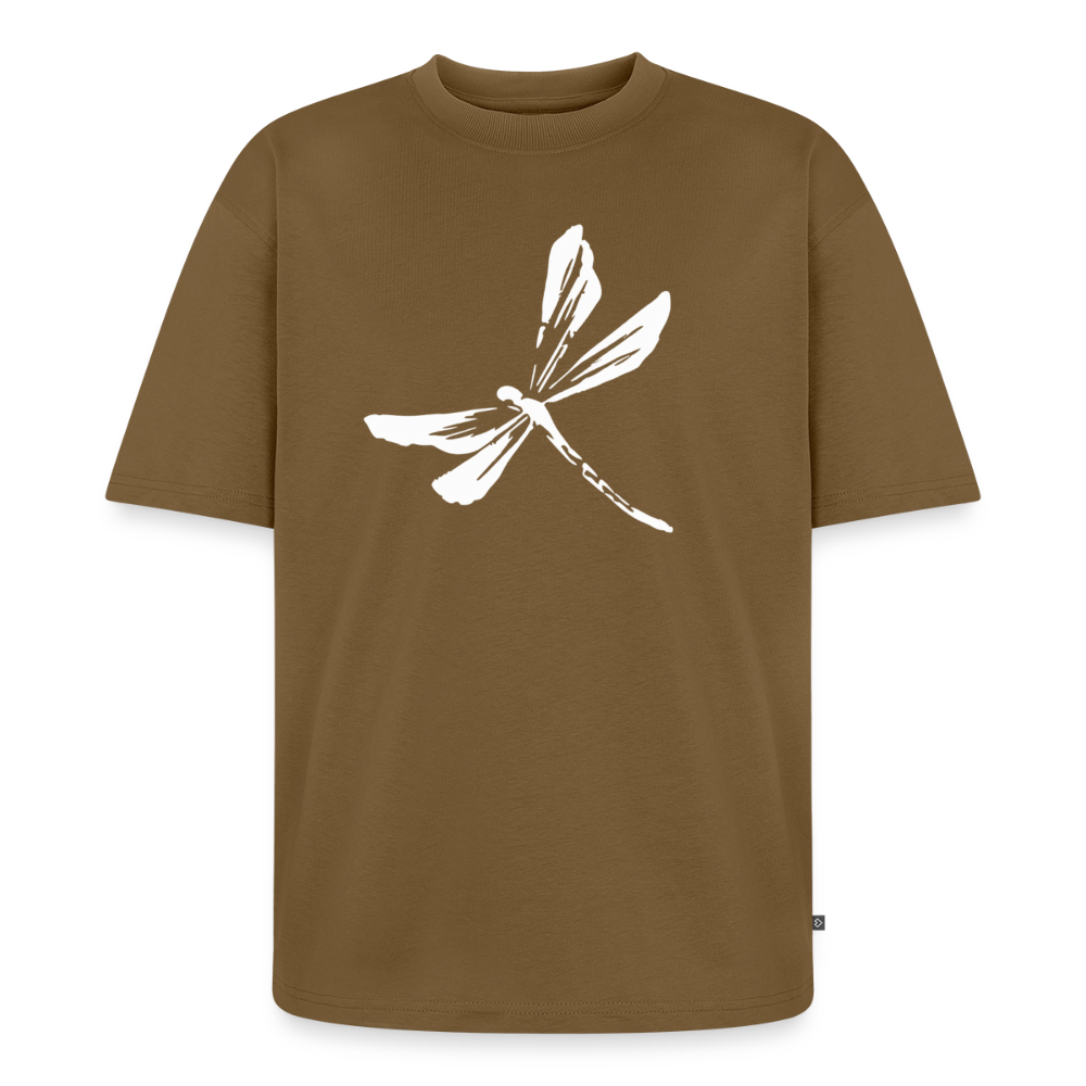 Libelle Premium Oversized Bio T-Shirt - Nussbraun