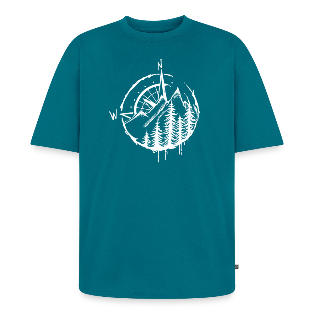 Kompass Premium Oversized Bio T-Shirt - Petrol