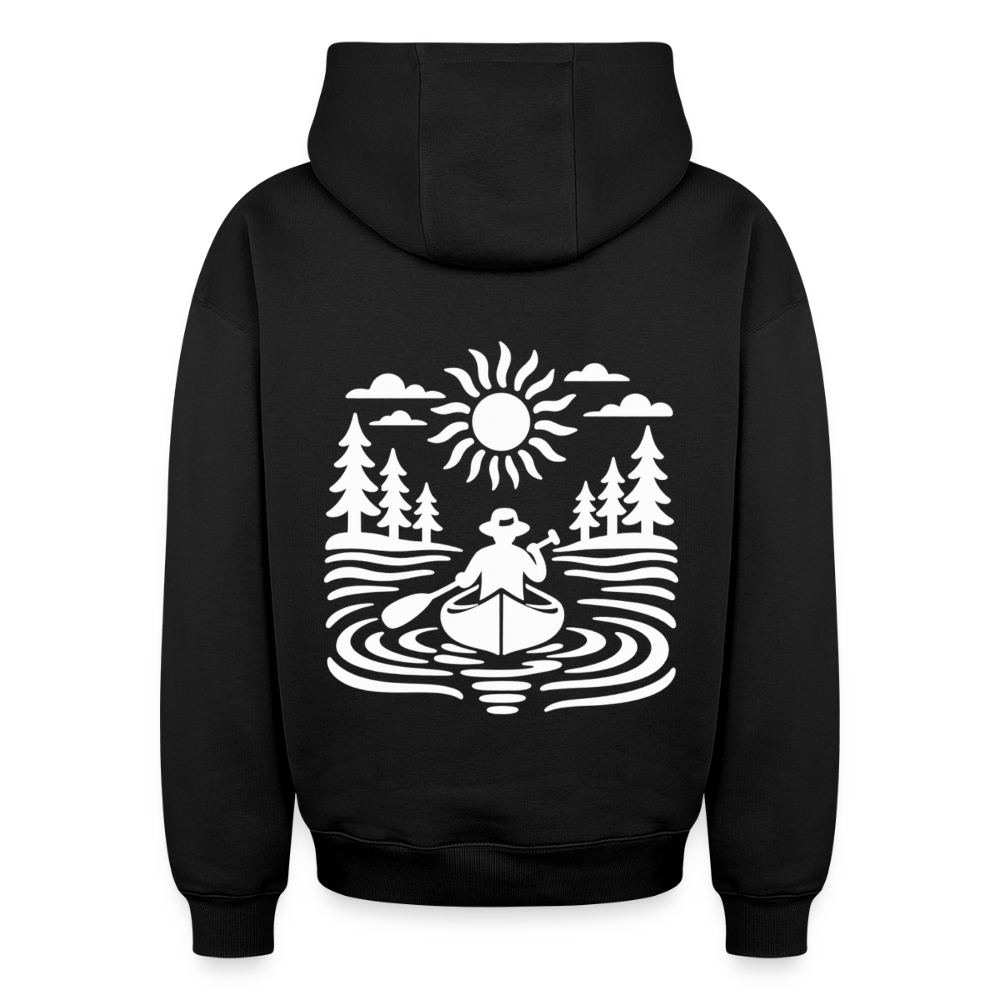 Mann im Boot Oversized Heavyweight Hoodie - Schwarz