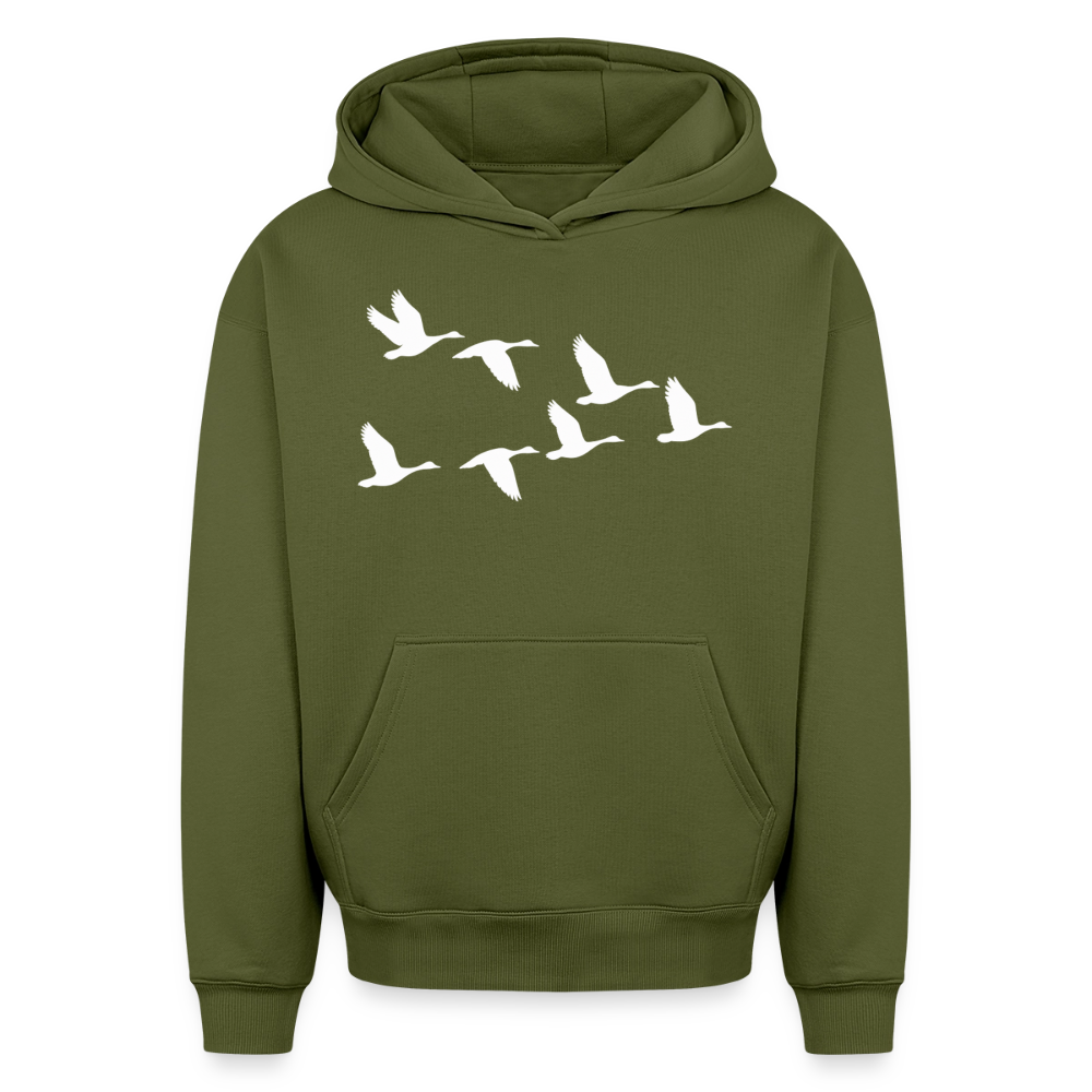 Wildgänse Oversized Heavyweight Hoodie - Khaki