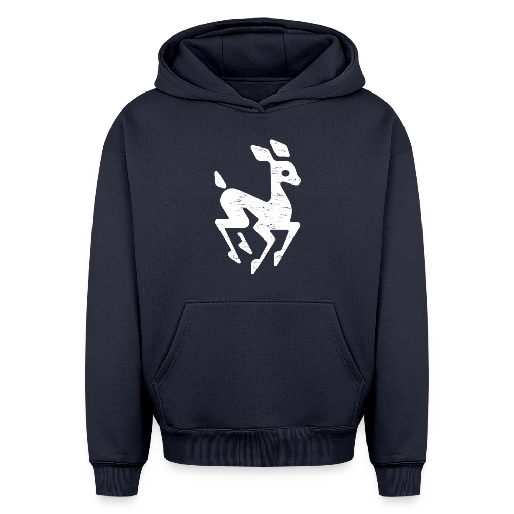 Reh Oversized Heavyweight Hoodie - Navy