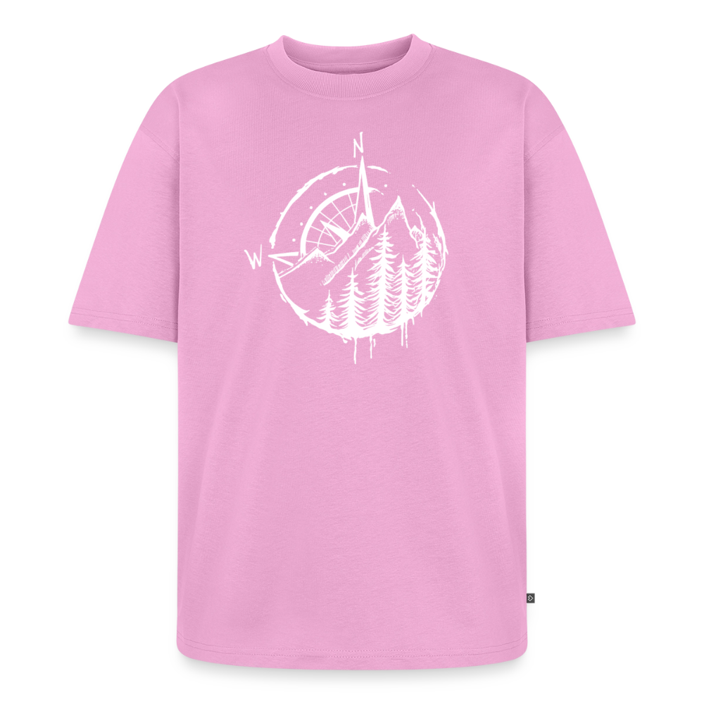 Kompass Premium Oversized Bio T-Shirt - Verwaschenes Rosa