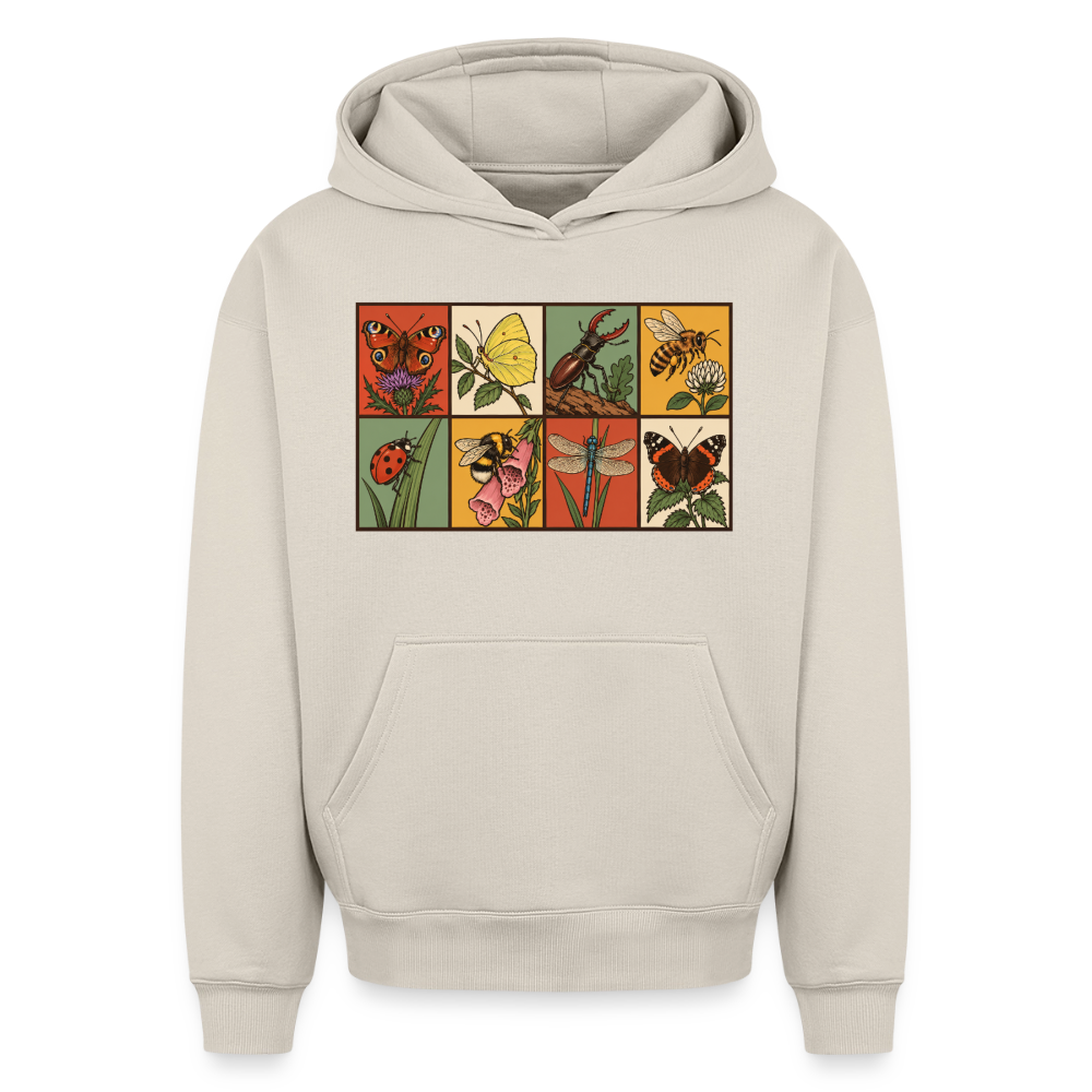 Insekten Oversized Heavyweight Hoodie - Beige