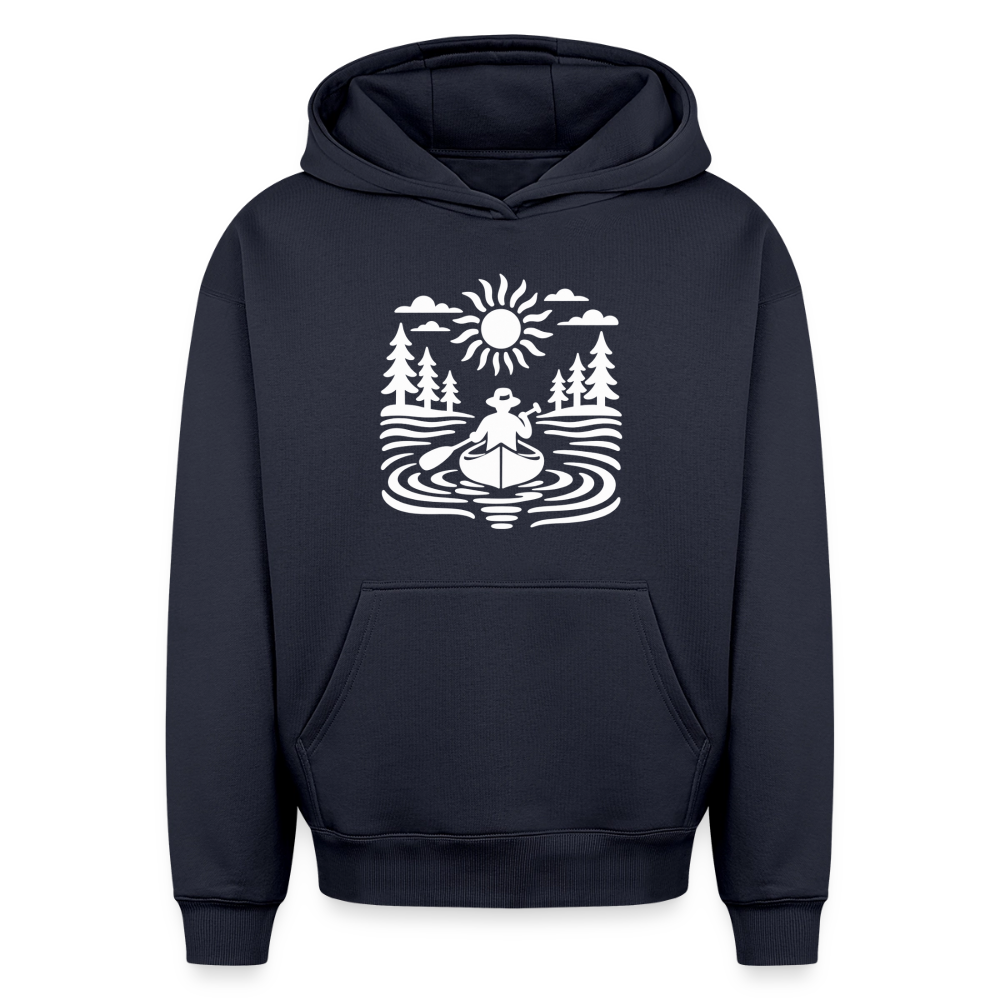 Mann im Boot Oversized Heavyweight Hoodie - Navy