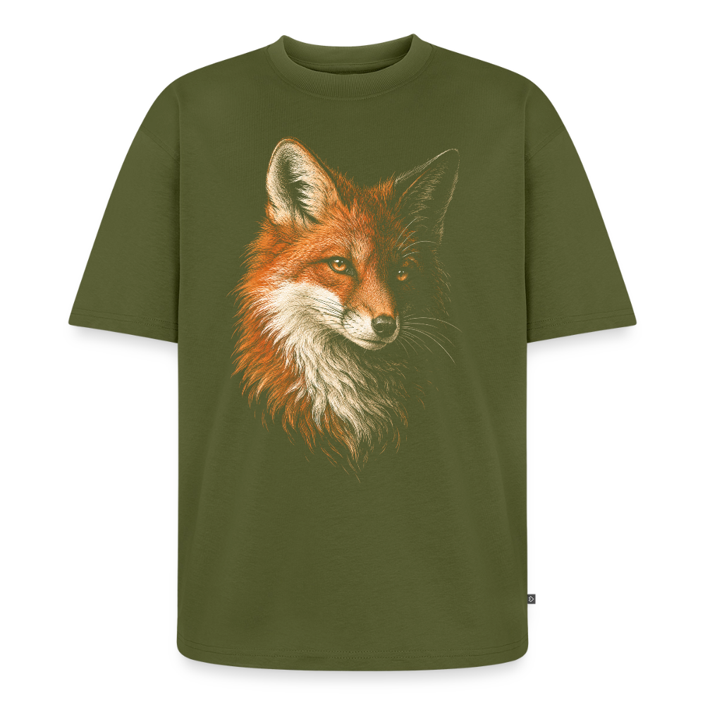 Fuchs Premium Oversized Bio T-Shirt - Khaki