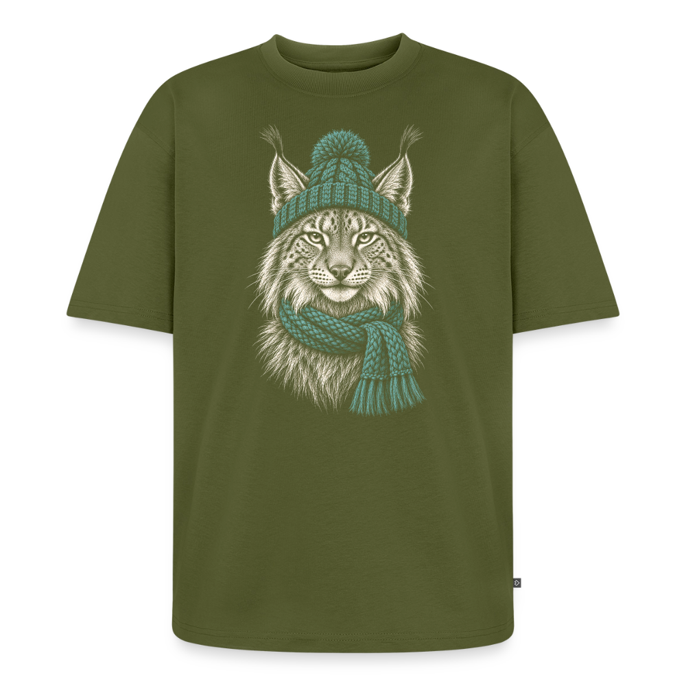 Luchs Premium Oversized Bio T-Shirt - Khaki