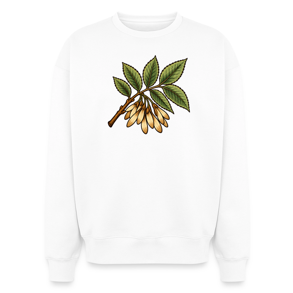Eschenblatt Oversized Heavyweight Sweater - Weiß