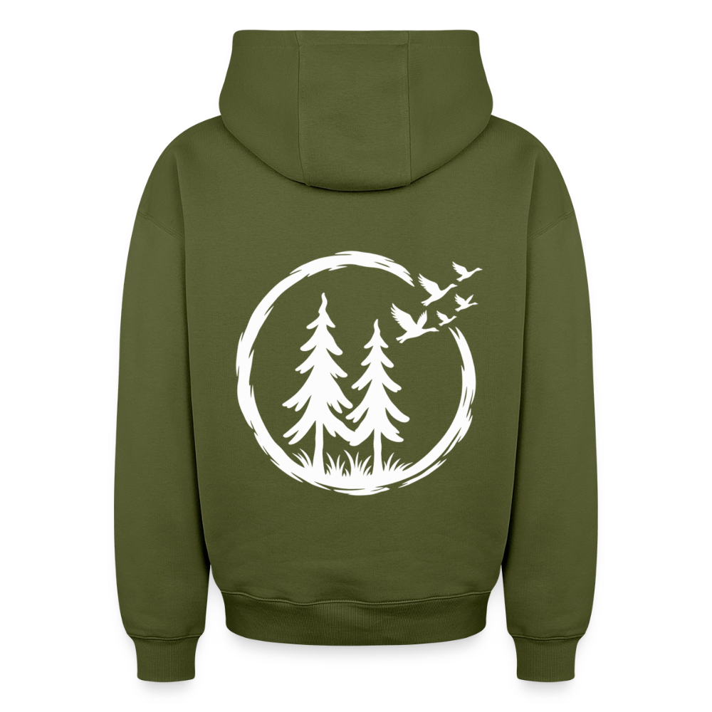 Wildgänse Oversized Heavyweight Hoodie - Khaki