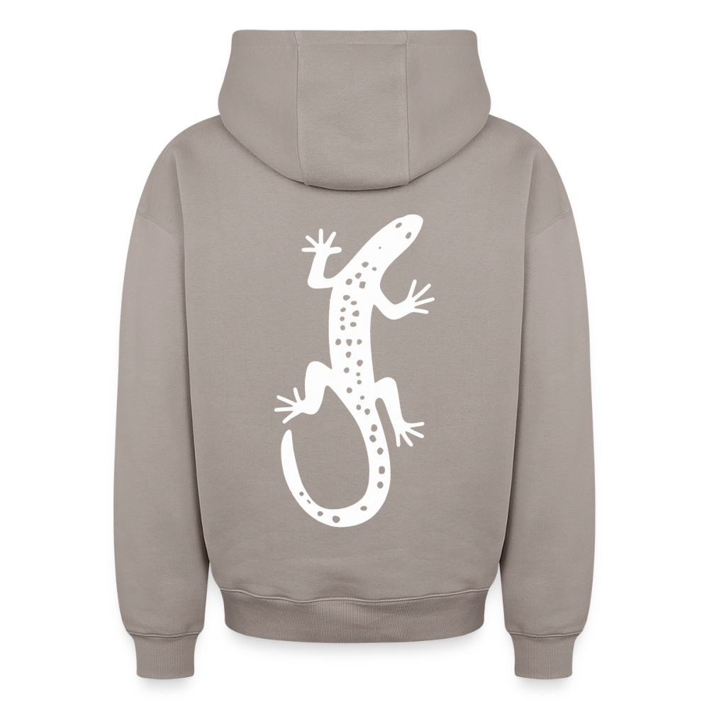 Salamander Oversized Heavyweight Hoodie - Taupe