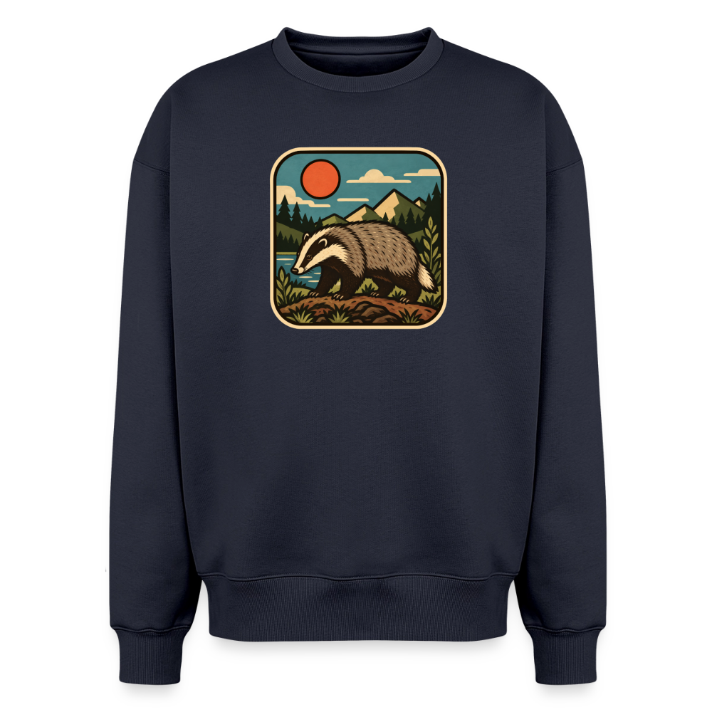 Dachs Oversized Heavyweight Sweater - Navy