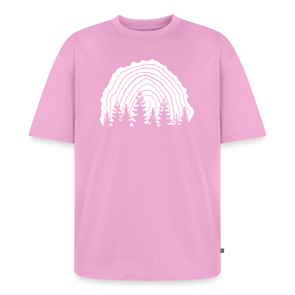 Holzschnitt Premium Oversized Bio T-Shirt - Verwaschenes Rosa
