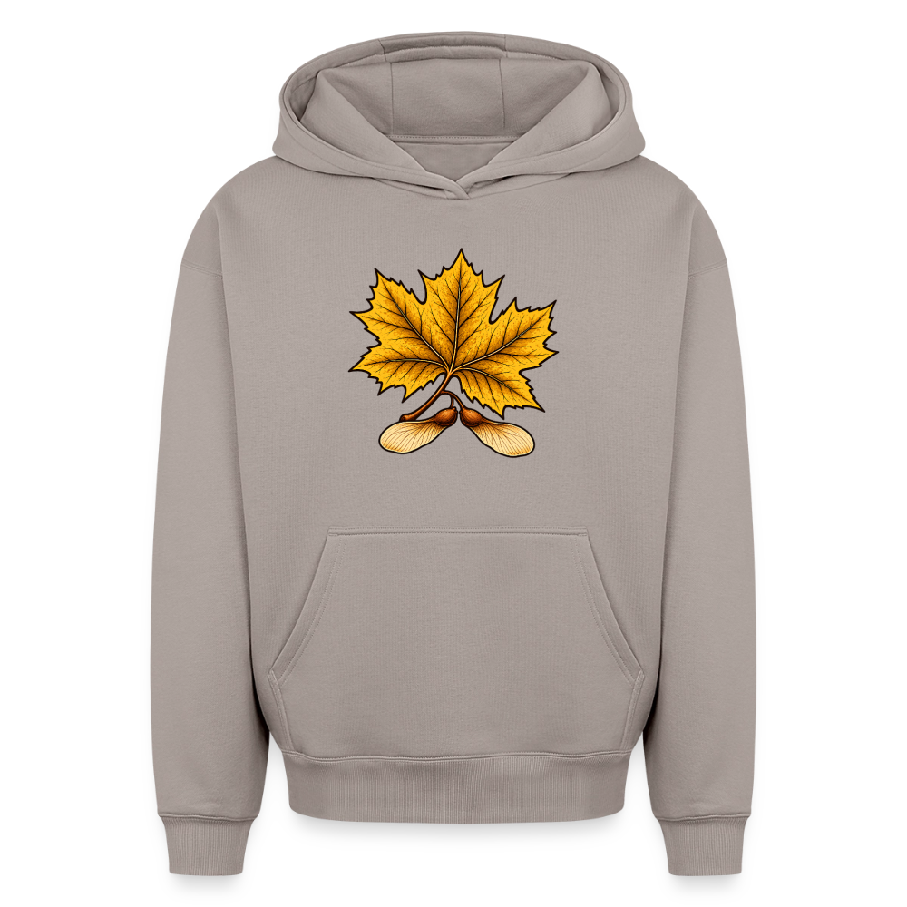 Ahornblatt Oversized Heavyweight Hoodie - Taupe