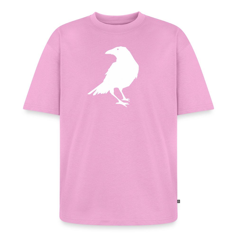 Krähe Premium Oversized Bio T-Shirt - Verwaschenes Rosa