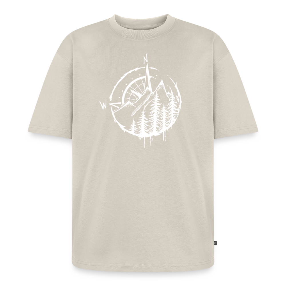 Kompass Premium Oversized Bio T-Shirt - Beige