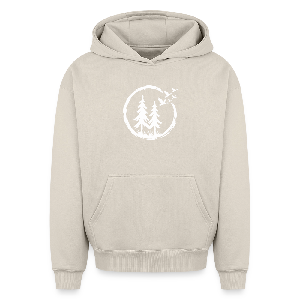 Wildgänse Oversized Heavyweight Hoodie - Beige
