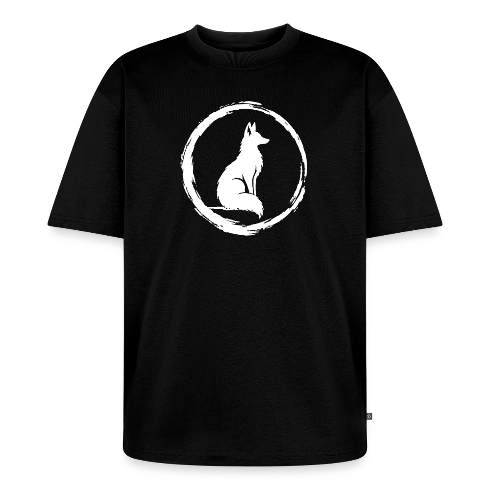 Waldfuchs Premium Oversized Bio T-Shirt - Schwarz