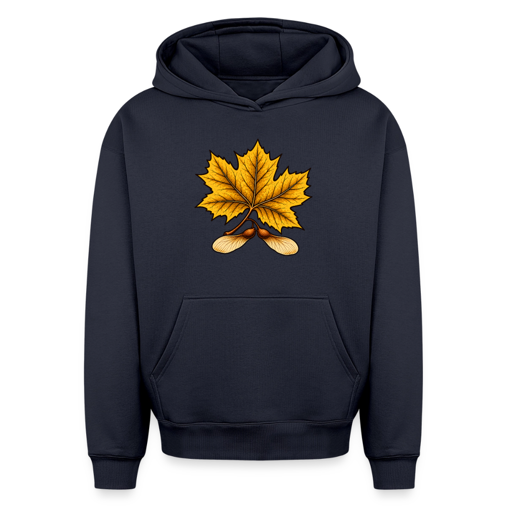 Ahornblatt Oversized Heavyweight Hoodie - Navy