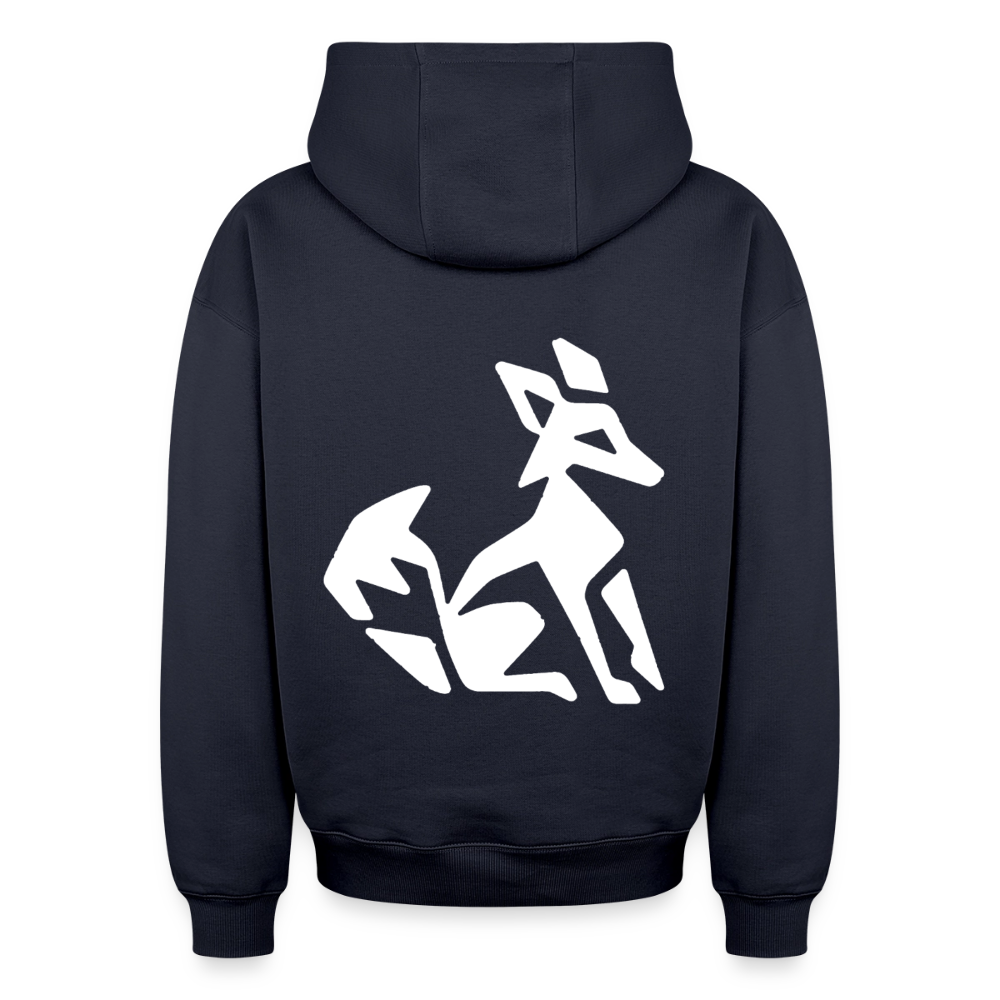 Fuchs Oversized Heavyweight Hoodie - Navy
