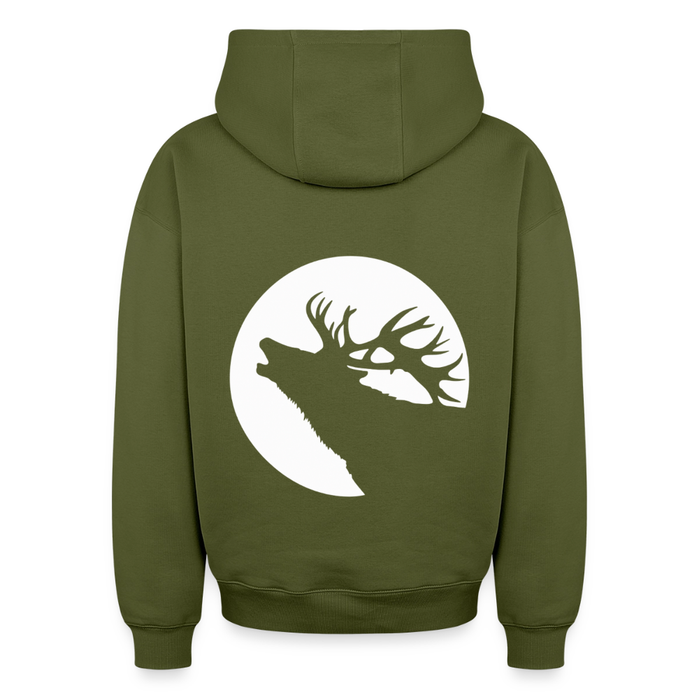 Hirsch Oversized Heavyweight Hoodie - Khaki