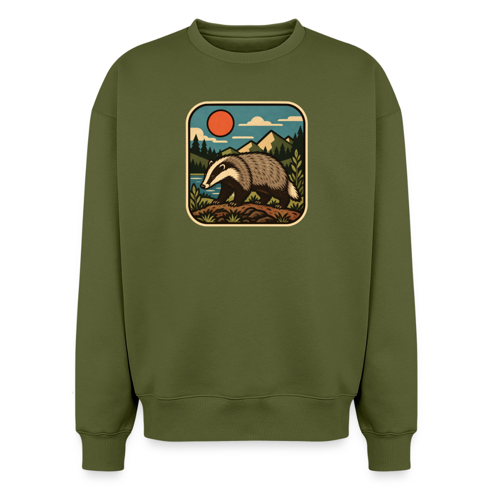 Dachs Oversized Heavyweight Sweater - Khaki