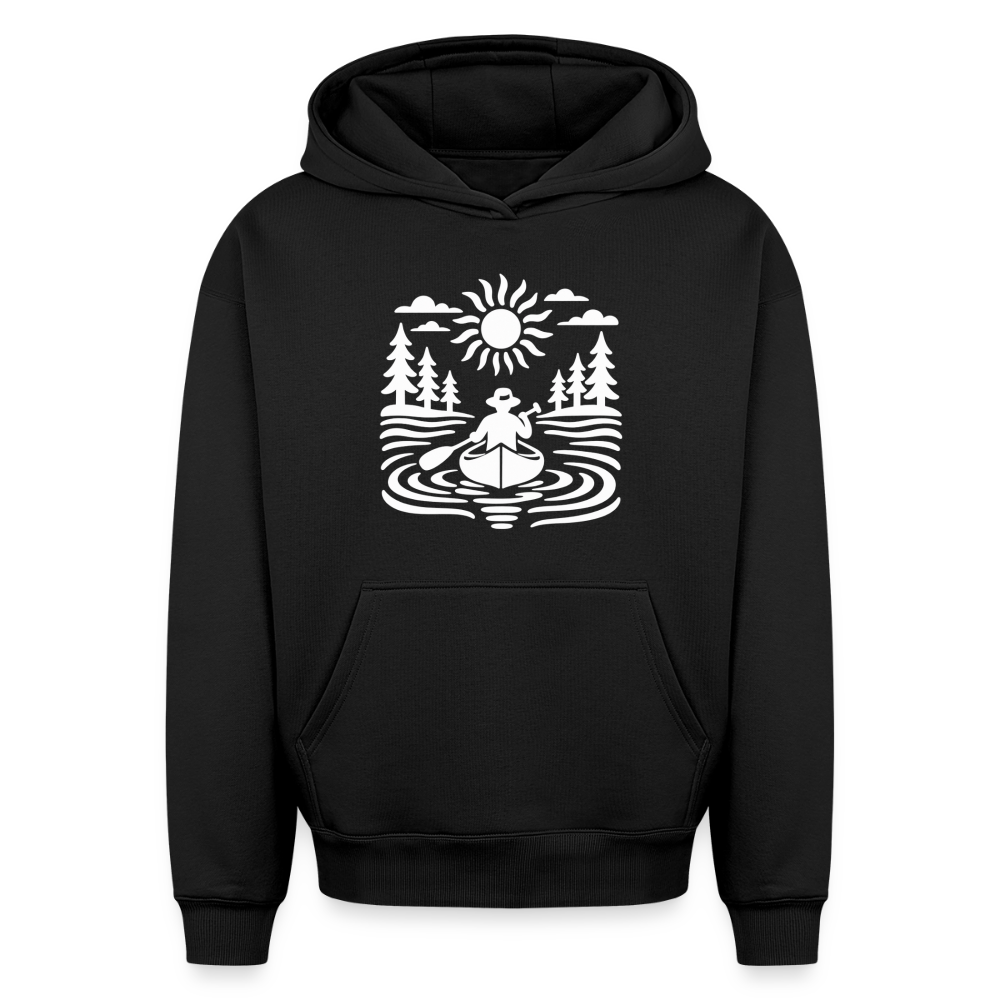 Mann im Boot Oversized Heavyweight Hoodie - Schwarz