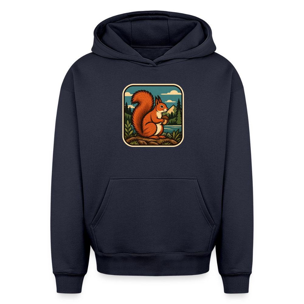Eichhörnchen Oversized Heavyweight Hoodie - Navy