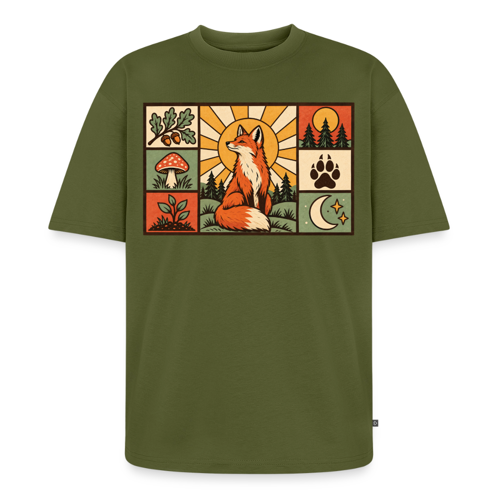 Waldfuchs Premium Oversized Bio T-Shirt - Khaki