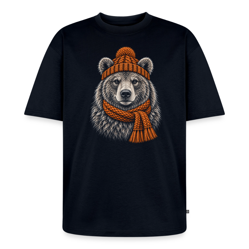 Bär Premium Oversized Bio T-Shirt - Navy
