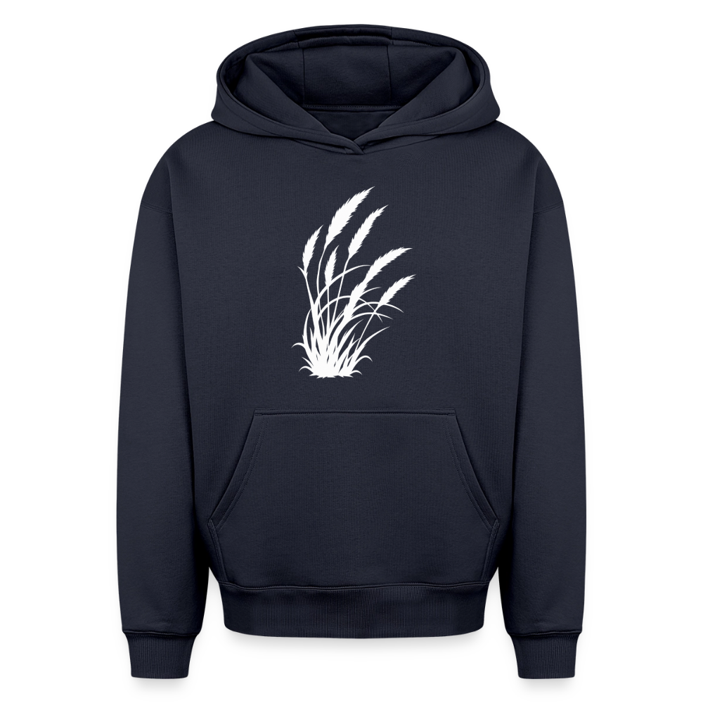 Wildgras Oversized Heavyweight Hoodie - Navy