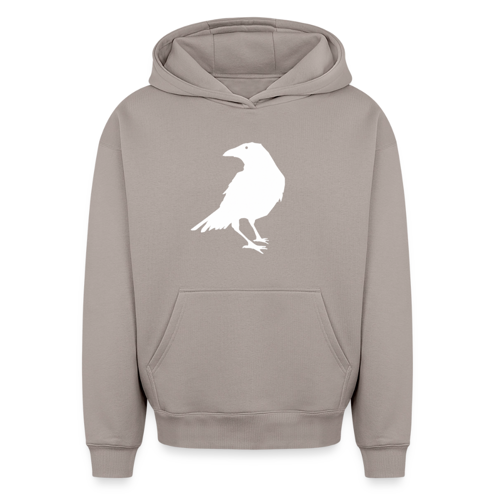 Krähe Oversized Heavyweight Hoodie - Taupe