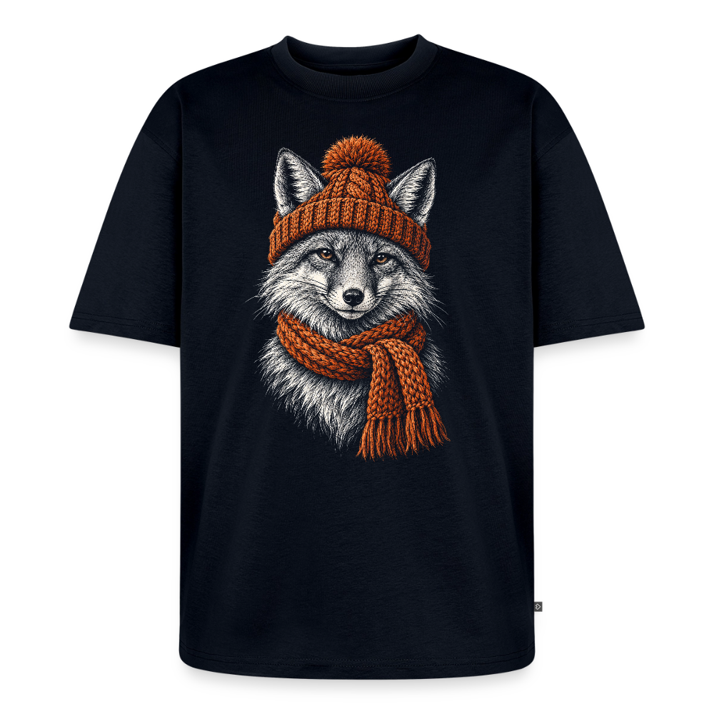 Fuchs Premium Oversized Bio T-Shirt - Navy