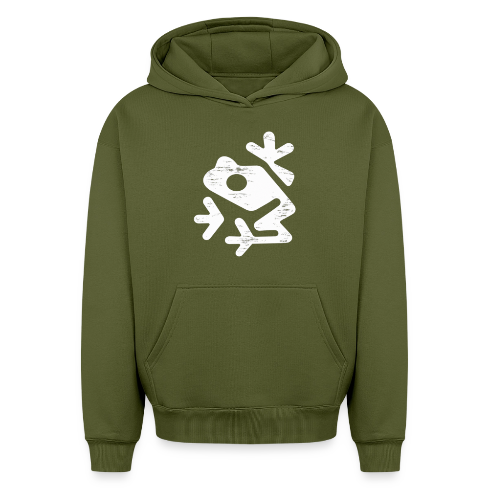 Frosch Oversized Heavyweight Hoodie - Khaki