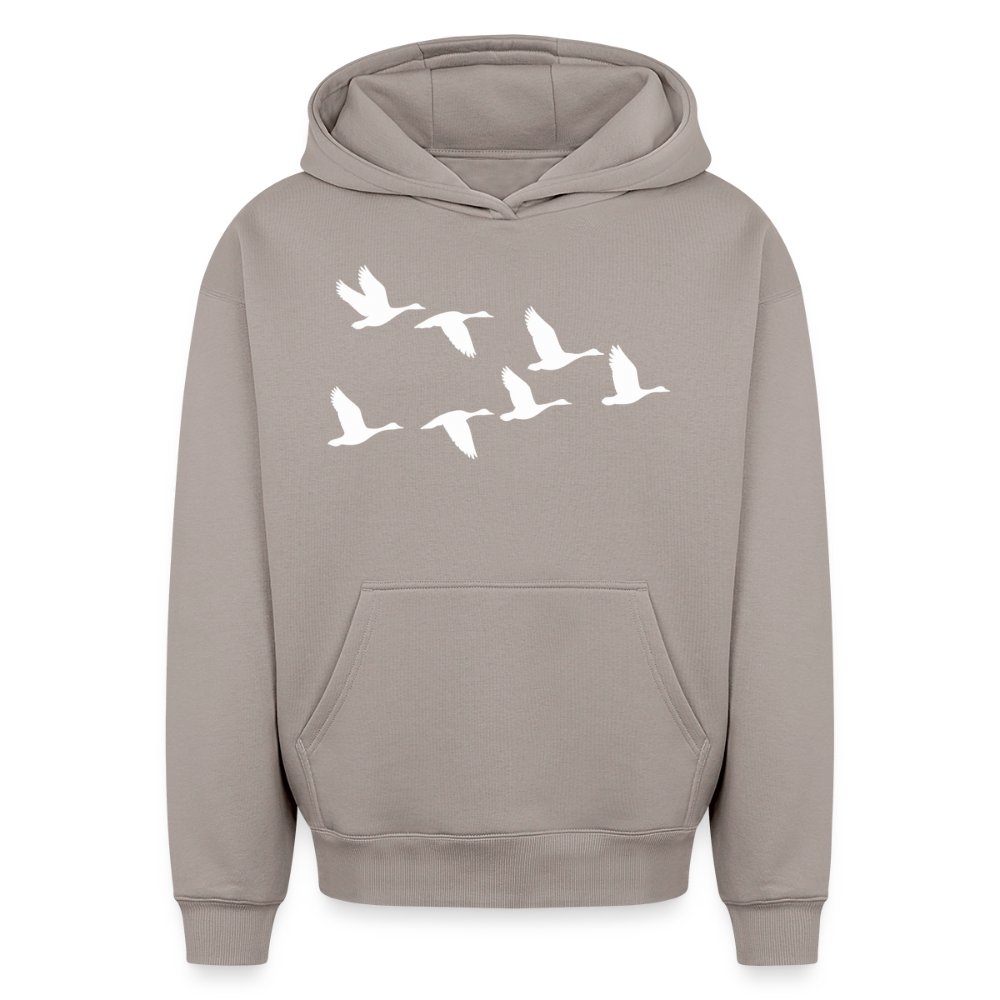 Wildgänse Oversized Heavyweight Hoodie - Taupe