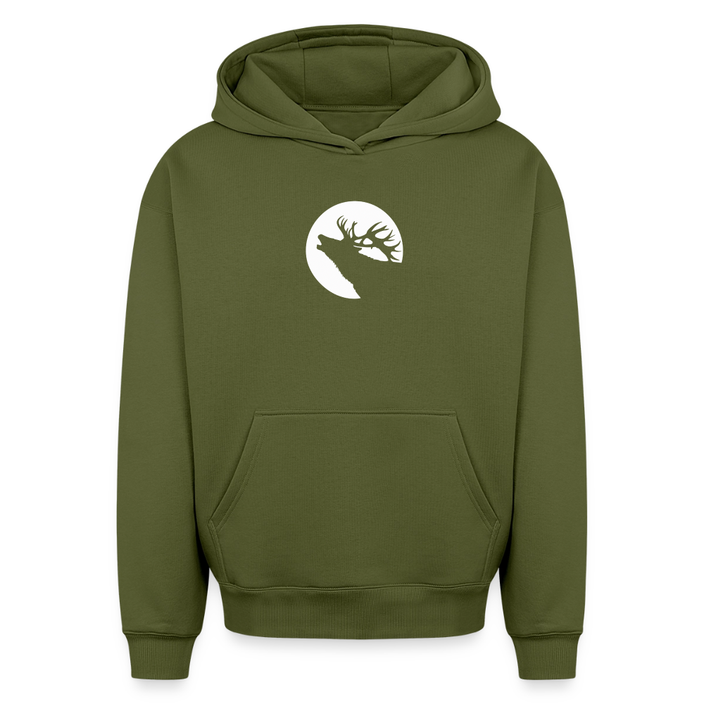 Hirsch Oversized Heavyweight Hoodie - Khaki
