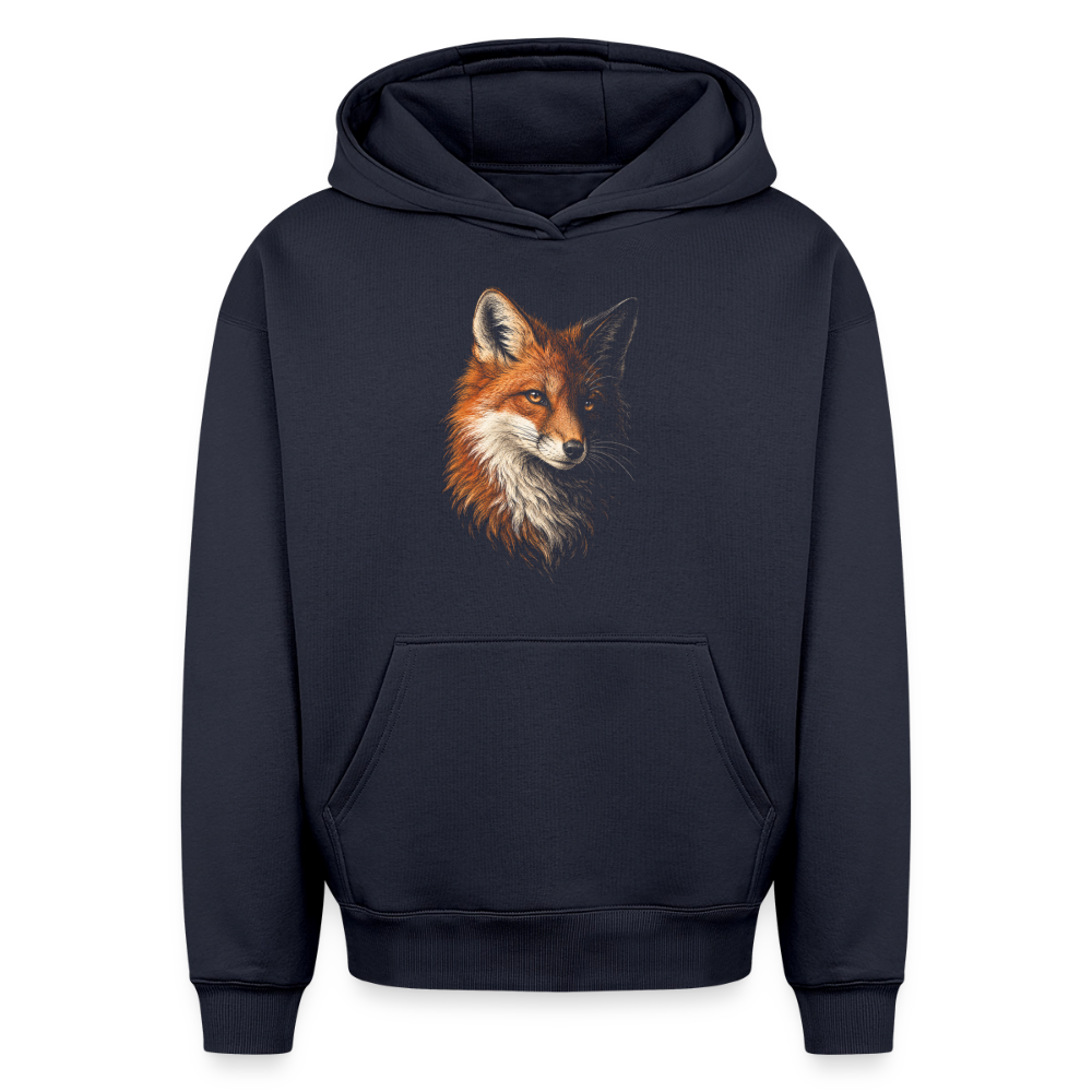 Fuchs Oversized Heavyweight Hoodie - Navy