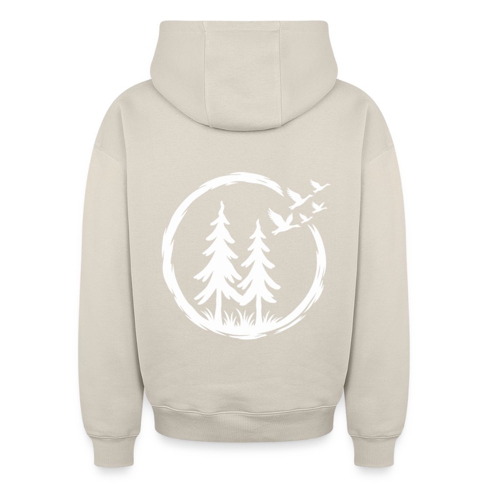 Wildgänse Oversized Heavyweight Hoodie - Beige