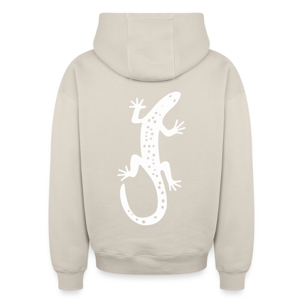 Salamander Oversized Heavyweight Hoodie - Beige