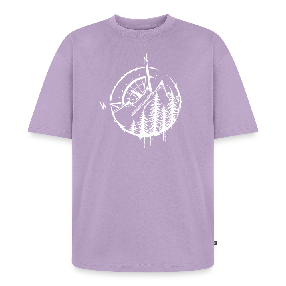 Kompass Premium Oversized Bio T-Shirt - Lavendel