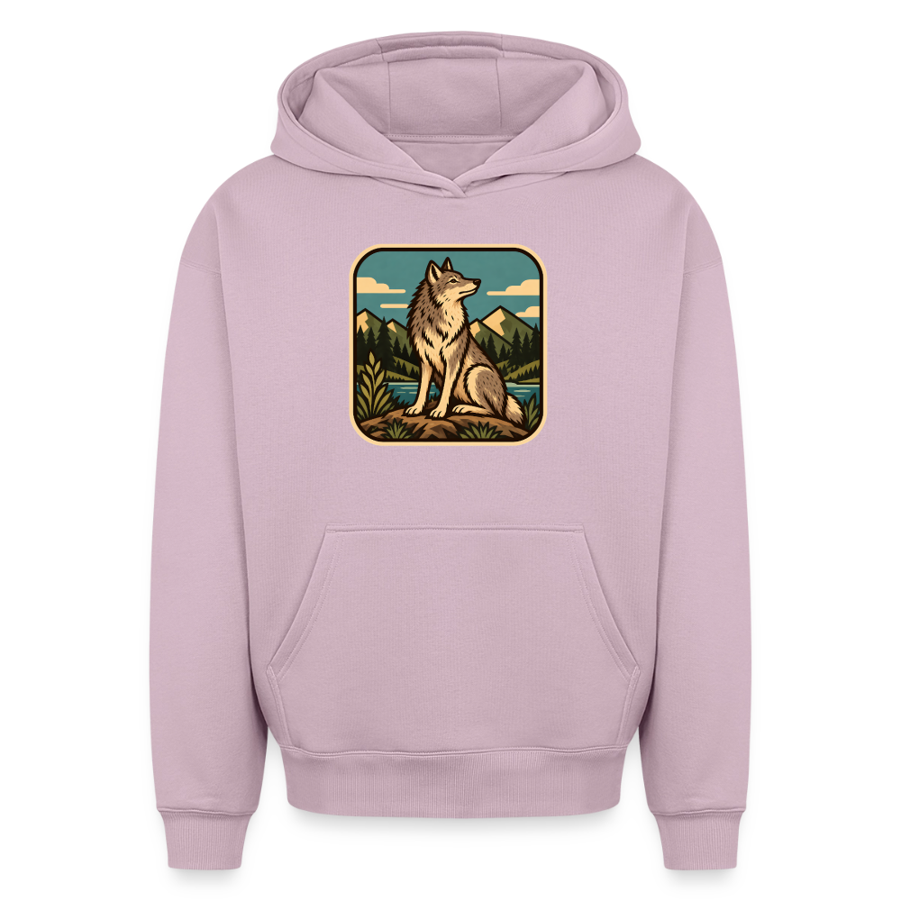 Wolf Oversized Heavyweight Hoodie - Altrosa