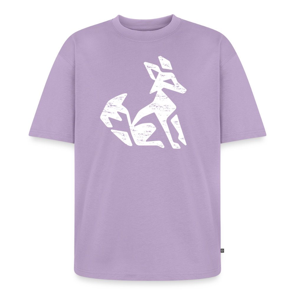 Fuchs Premium Oversized Bio T-Shirt - Lavendel