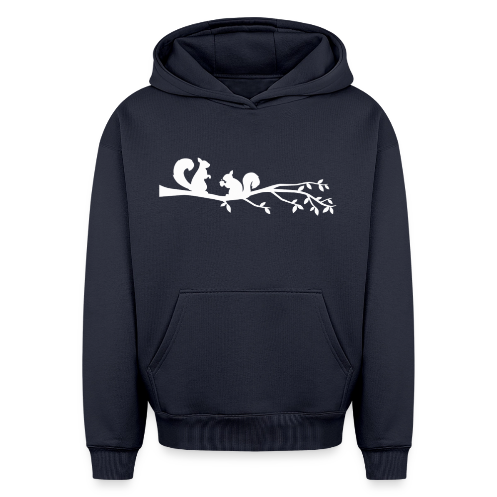 Eichhörnchen Oversized Heavyweight Hoodie - Navy