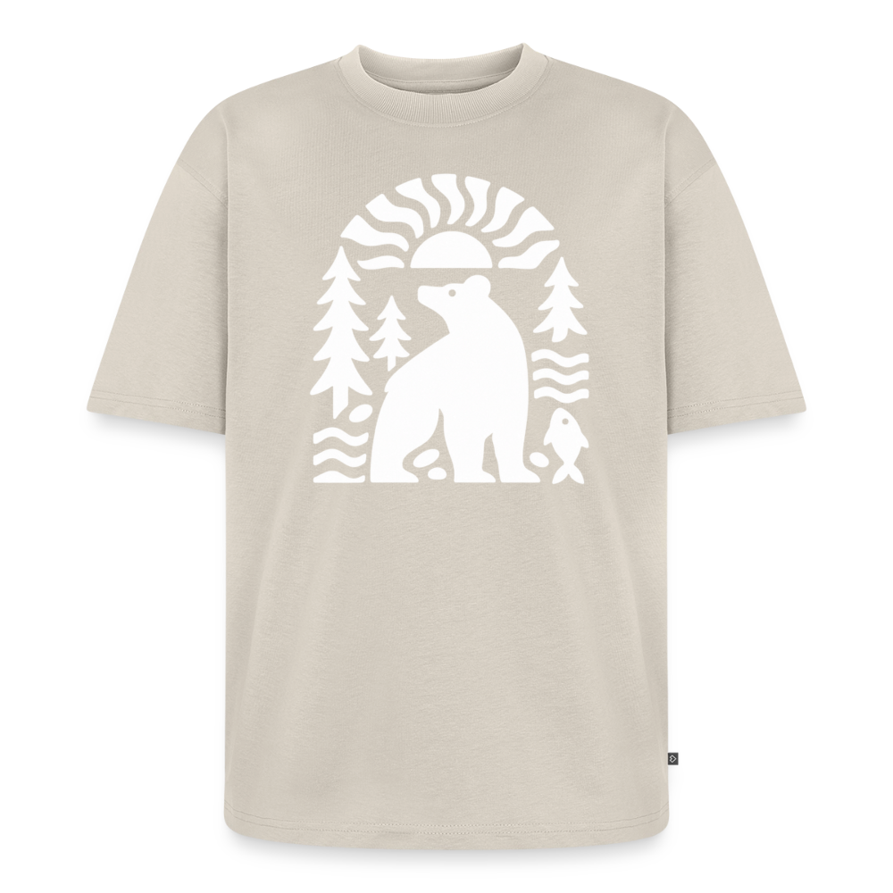 Waldbär Premium Oversized Bio T-Shirt - Beige