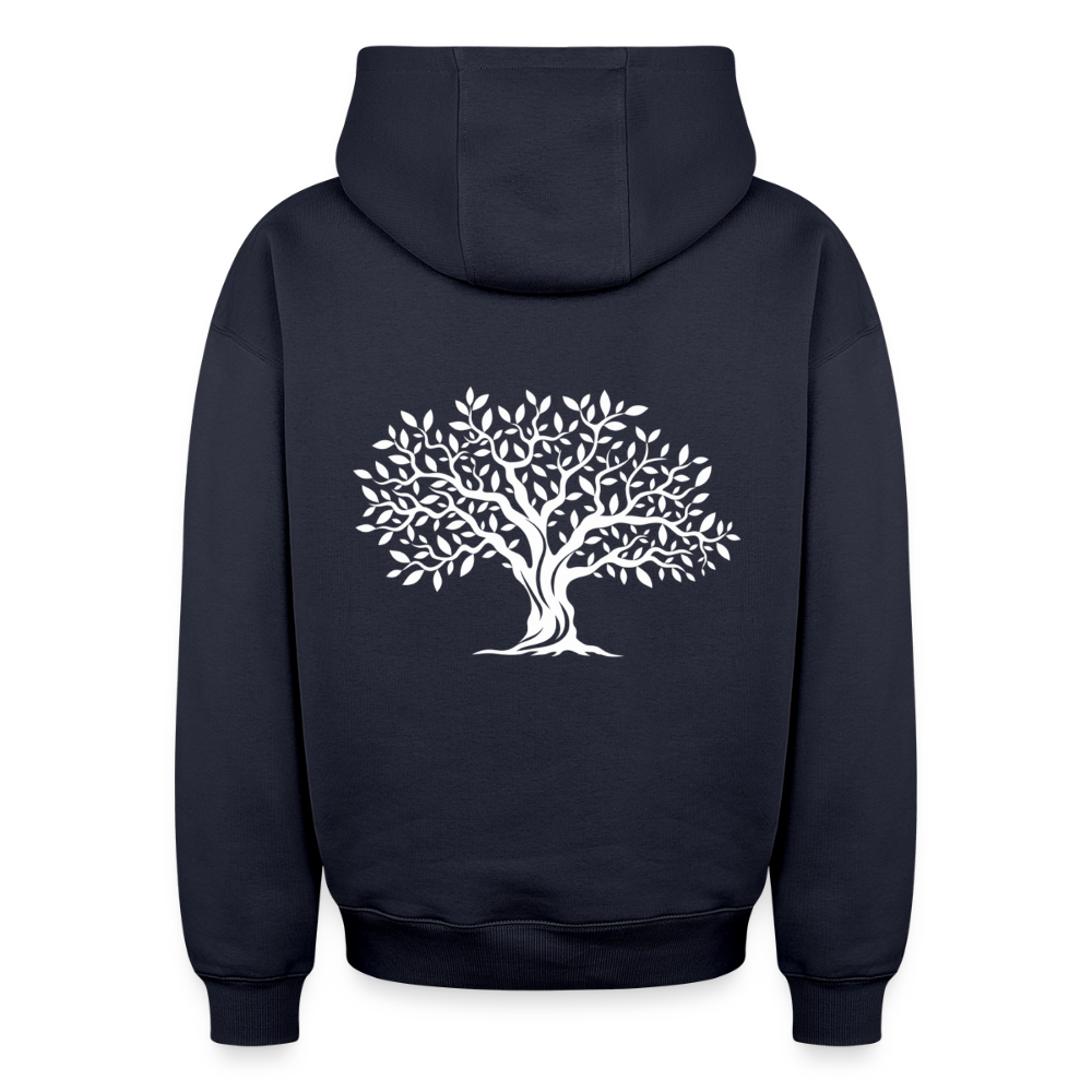 Baum Oversized Heavyweight Hoodie - Navy