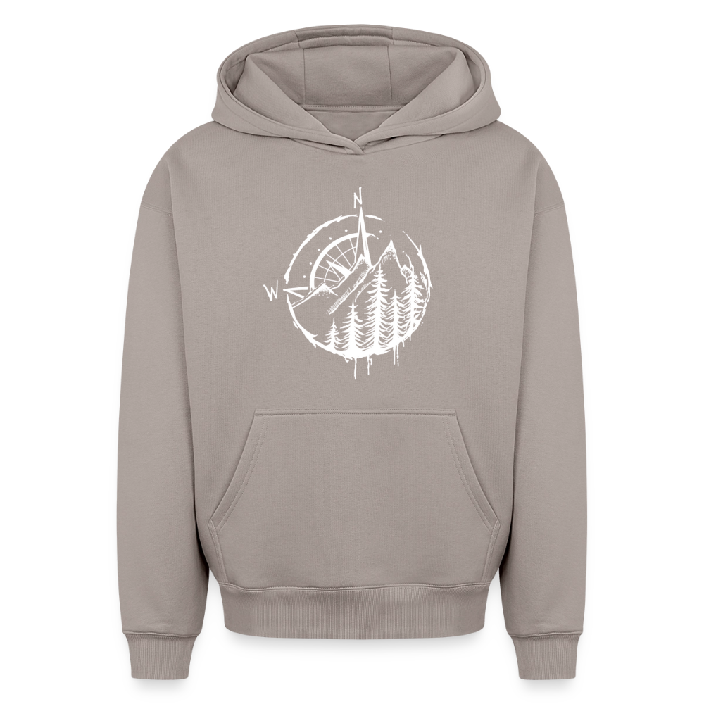 KOmpass Oversized Heavyweight Hoodie - Taupe