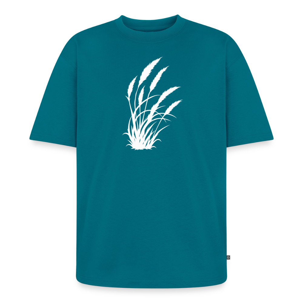 Wild Schilf Premium Oversized Bio T-Shirt - Petrol