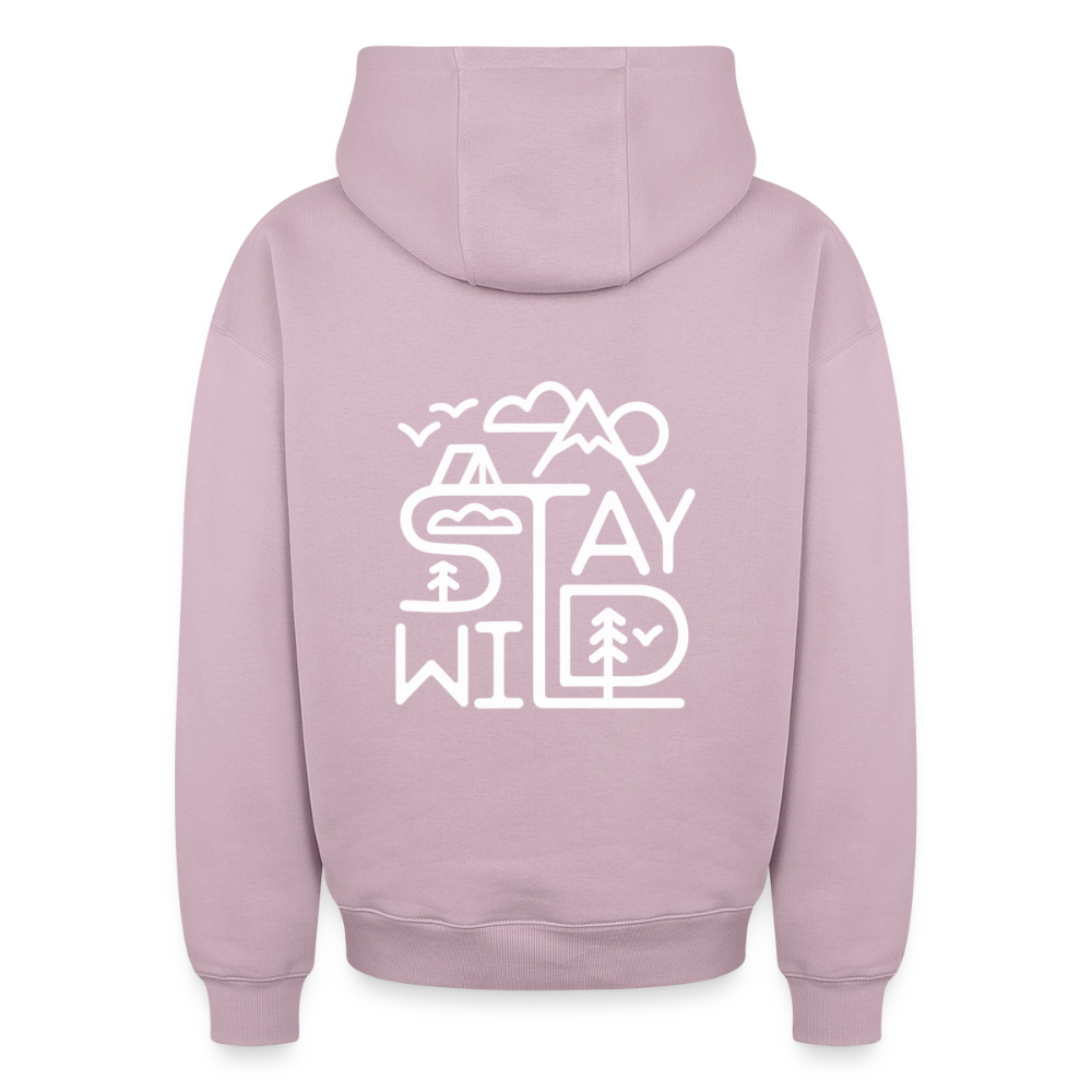 Stay Wild Oversized Heavyweight Hoodie - Altrosa