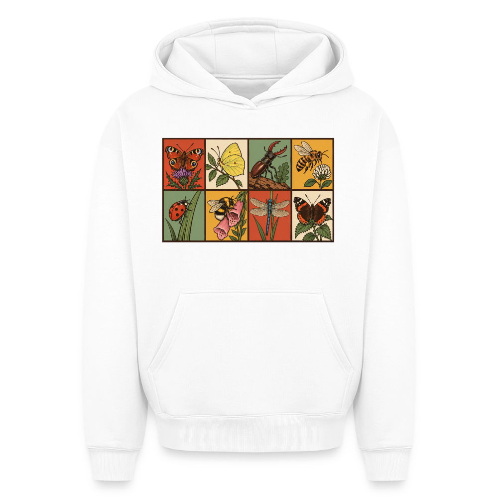 Insekten Oversized Heavyweight Hoodie - Weiß