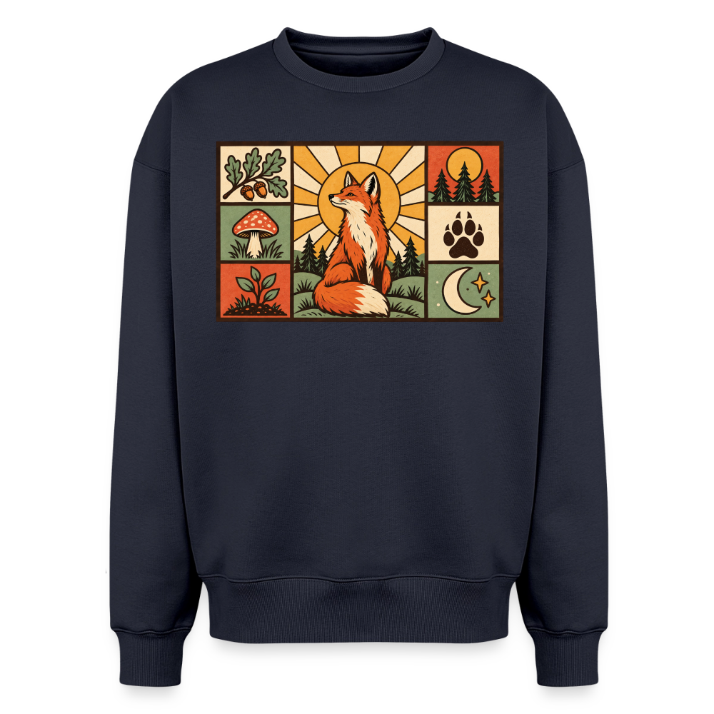 Wald Fuchs  Oversized Heavyweight Sweater - Navy
