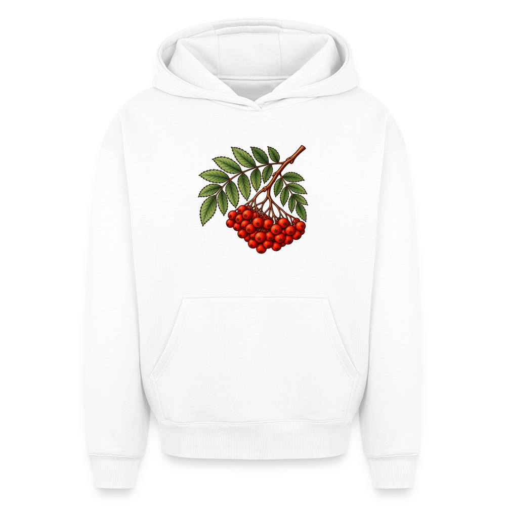 Eberesche Oversized Heavyweight Hoodie - Weiß