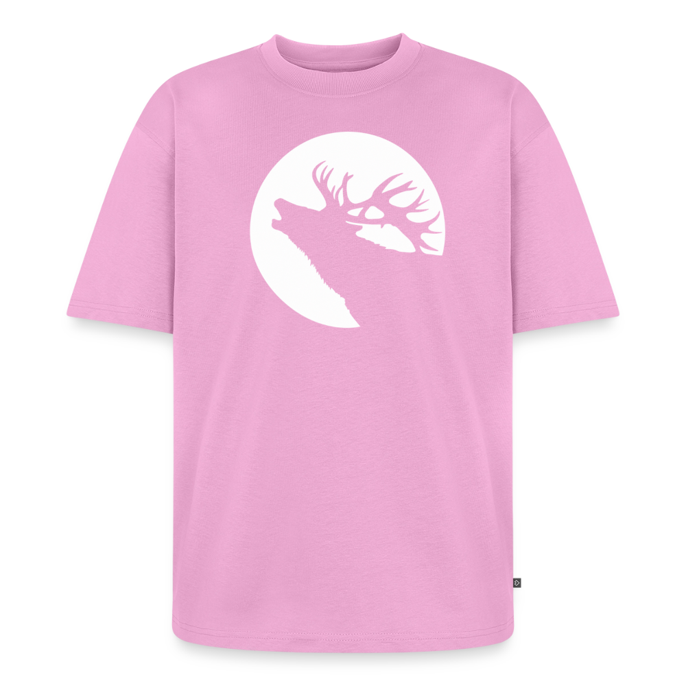 Hirsch Premium Oversized Bio T-Shirt - Verwaschenes Rosa